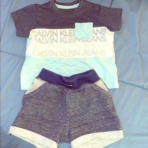 Matching Calvin Klein baby outfit